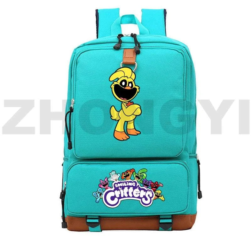 Waterproof Nylon Smiling Critters Backpack Kids Large School Back Pack Colorful Notebook Urban Mochila Bookbag Female Travel BagExpress Global Mart  customizedPlace Of Origin:China (mainland)Technics:EmbossingInterior:Interior Slot PocketHandle/Strap Type:soft handleStyle:fashionExterior:Open PocketModel Number:Smiling CriWaterproof Nylon Smiling Critters Backpack Kids Large School Back Packb0d141-b8