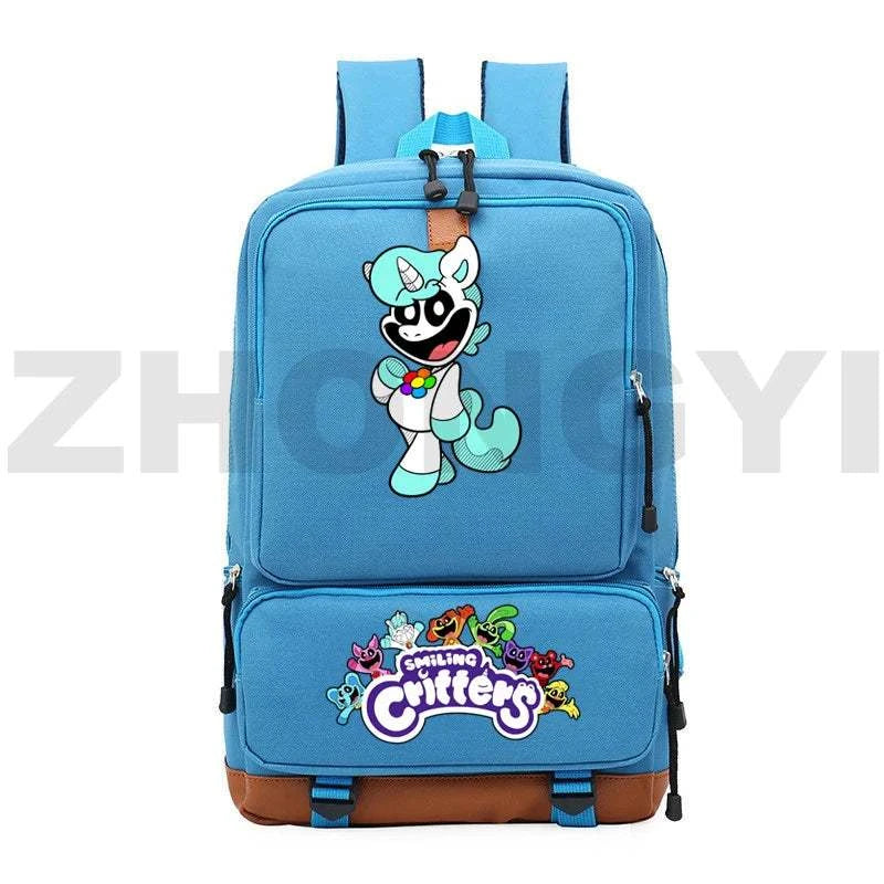 Waterproof Nylon Smiling Critters Backpack Kids Large School Back Pack Colorful Notebook Urban Mochila Bookbag Female Travel BagExpress Global Mart  customizedPlace Of Origin:China (mainland)Technics:EmbossingInterior:Interior Slot PocketHandle/Strap Type:soft handleStyle:fashionExterior:Open PocketModel Number:Smiling CriWaterproof Nylon Smiling Critters Backpack Kids Large School Back Packb0d141-b8