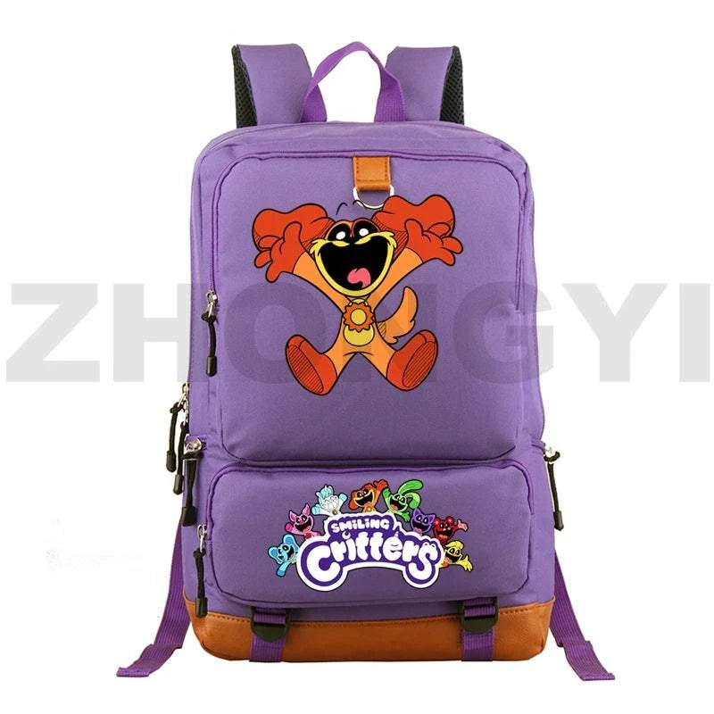 Waterproof Nylon Smiling Critters Backpack Kids Large School Back Pack Colorful Notebook Urban Mochila Bookbag Female Travel BagExpress Global Mart  customizedPlace Of Origin:China (mainland)Technics:EmbossingInterior:Interior Slot PocketHandle/Strap Type:soft handleStyle:fashionExterior:Open PocketModel Number:Smiling CriWaterproof Nylon Smiling Critters Backpack Kids Large School Back Packb0d141-b8