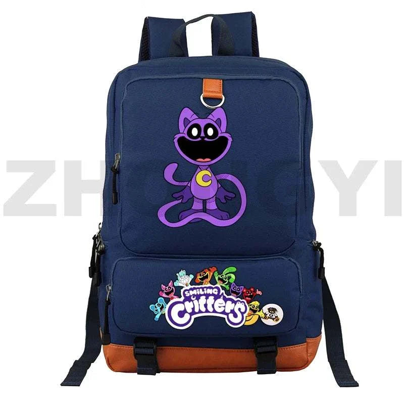 Waterproof Nylon Smiling Critters Backpack Kids Large School Back Pack Colorful Notebook Urban Mochila Bookbag Female Travel BagExpress Global Mart  customizedPlace Of Origin:China (mainland)Technics:EmbossingInterior:Interior Slot PocketHandle/Strap Type:soft handleStyle:fashionExterior:Open PocketModel Number:Smiling CriWaterproof Nylon Smiling Critters Backpack Kids Large School Back Packb0d141-b8