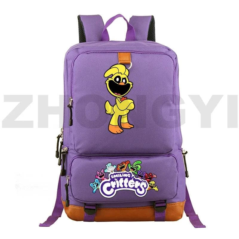 Waterproof Nylon Smiling Critters Backpack Kids Large School Back Pack Colorful Notebook Urban Mochila Bookbag Female Travel BagExpress Global Mart  customizedPlace Of Origin:China (mainland)Technics:EmbossingInterior:Interior Slot PocketHandle/Strap Type:soft handleStyle:fashionExterior:Open PocketModel Number:Smiling CriWaterproof Nylon Smiling Critters Backpack Kids Large School Back Packb0d141-b8