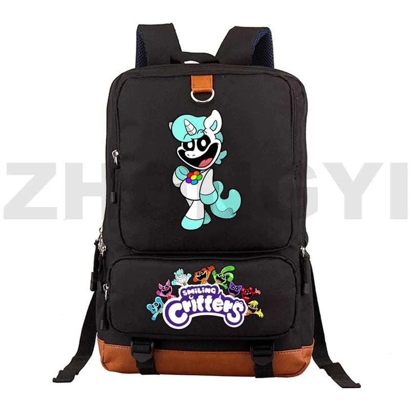 Waterproof Nylon Smiling Critters Backpack Kids Large School Back Pack Colorful Notebook Urban Mochila Bookbag Female Travel BagExpress Global Mart  customizedPlace Of Origin:China (mainland)Technics:EmbossingInterior:Interior Slot PocketHandle/Strap Type:soft handleStyle:fashionExterior:Open PocketModel Number:Smiling CriWaterproof Nylon Smiling Critters Backpack Kids Large School Back Packb0d141-b8