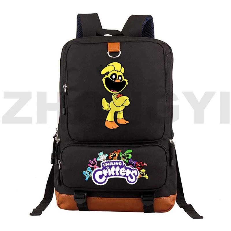 Waterproof Nylon Smiling Critters Backpack Kids Large School Back Pack Colorful Notebook Urban Mochila Bookbag Female Travel BagExpress Global Mart  customizedPlace Of Origin:China (mainland)Technics:EmbossingInterior:Interior Slot PocketHandle/Strap Type:soft handleStyle:fashionExterior:Open PocketModel Number:Smiling CriWaterproof Nylon Smiling Critters Backpack Kids Large School Back Packb0d141-b8