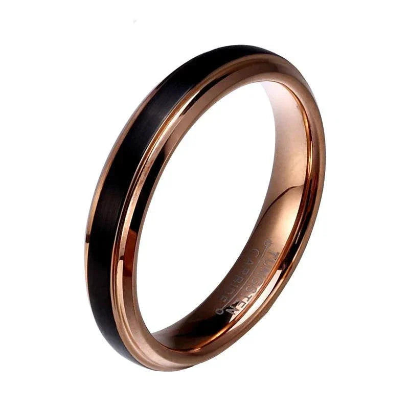 Wholesale Tungsten Rings BlackExpress Global Mart  wedding_engagement_jewelrySurface Width:4mm,6mm,8mmSetting Type:NoneRings Type:Wedding BandsModel Number:XTU042RShape\pattern:RoundStyle:ClassicOccasion:WeddingMaterial:MetalMetals Type:TUNGSWholesale Tungsten Rings Black with Rose Gold Color Men Wedding Band 6b0d141-b8