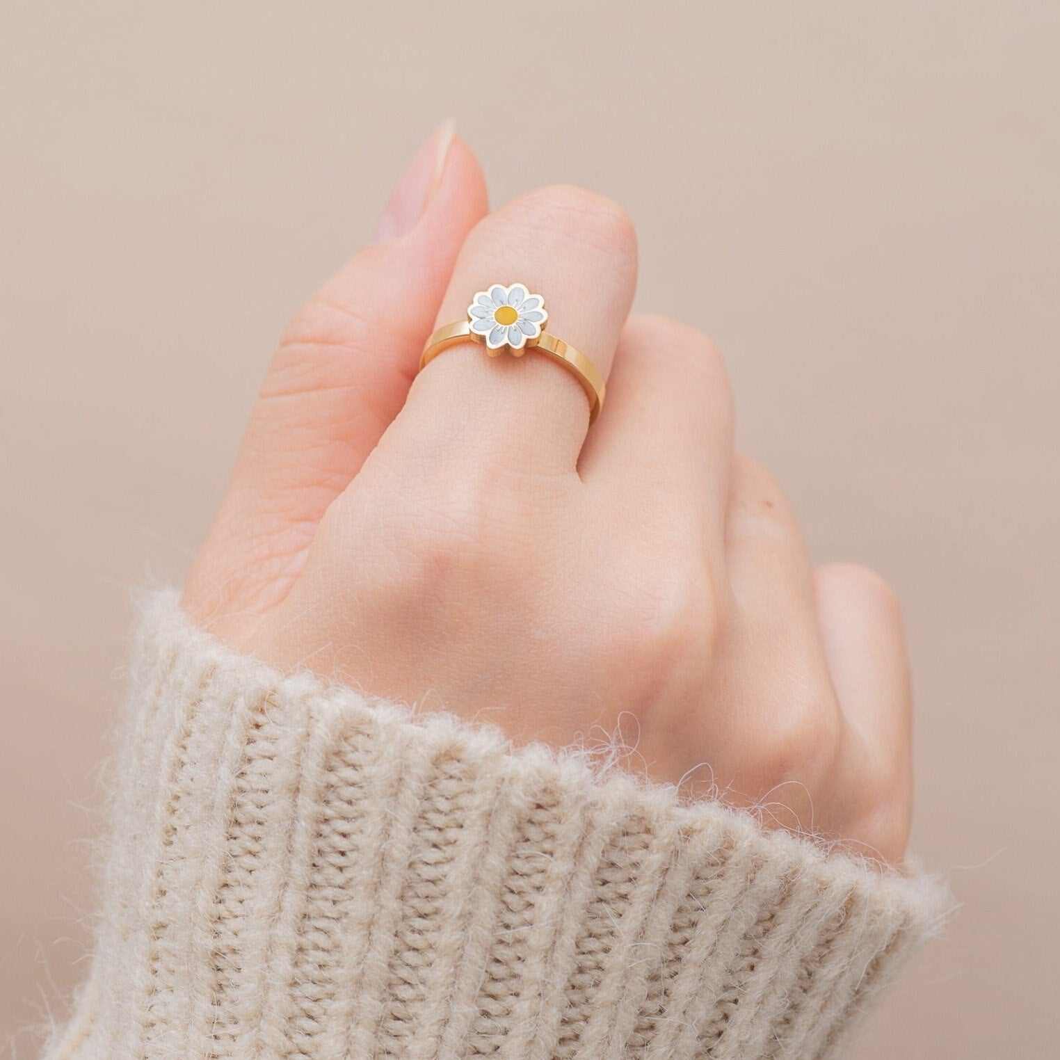 Fidget Spinner Rotatable RingExpress Global Mart  💍 Introducing Our Classic Flower Ring! 💍
Elevate your style with timeless elegance and grace with our exquisite flower ring. Here's why it's the perfect accessory Fidget Spinner Rotatable Ring For WomenZendrop