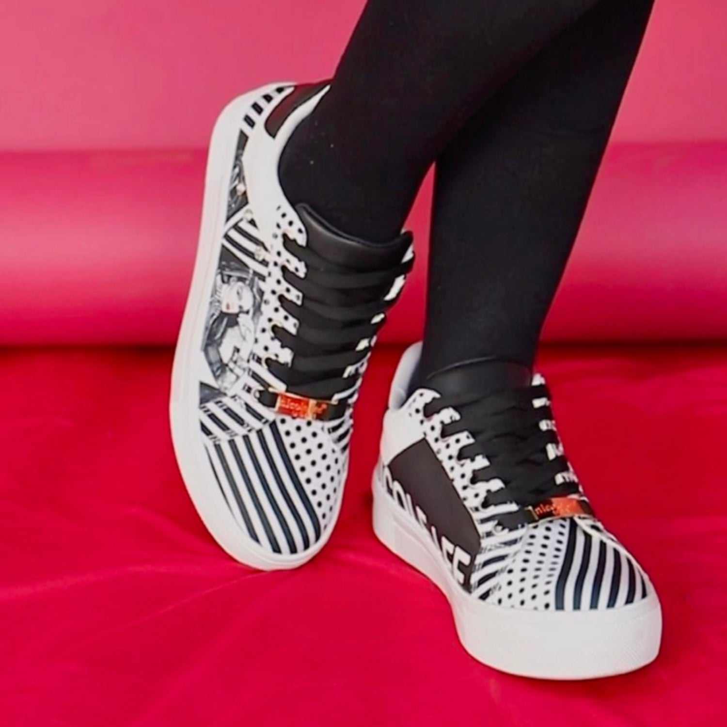 Nicole Lee USA Printed Vegan Leather LaceExpress Global Mart  The Printed Vegan Leather Lace Up Sneaker combines style and sustainability for a chic footwear option. Made from vegan leather, these sneakers offer a cruelty-free Nicole Lee USA Printed Vegan Leather Lace Up SneakerTrendsi