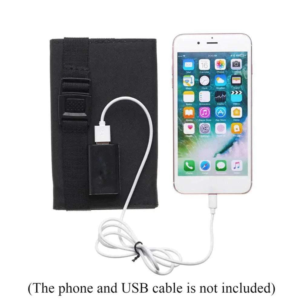 waterproof foldable solar panel charging a device