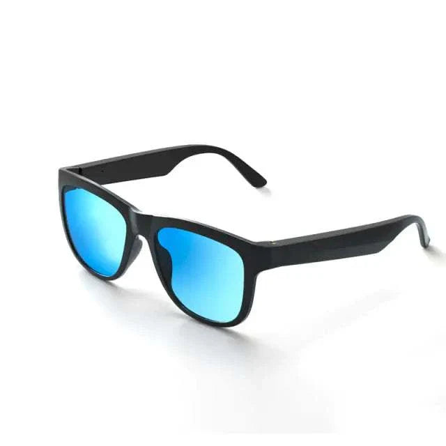 Headphone Smart Sunglasses with Bluetooth technology, polarized lenses, and sleek design.