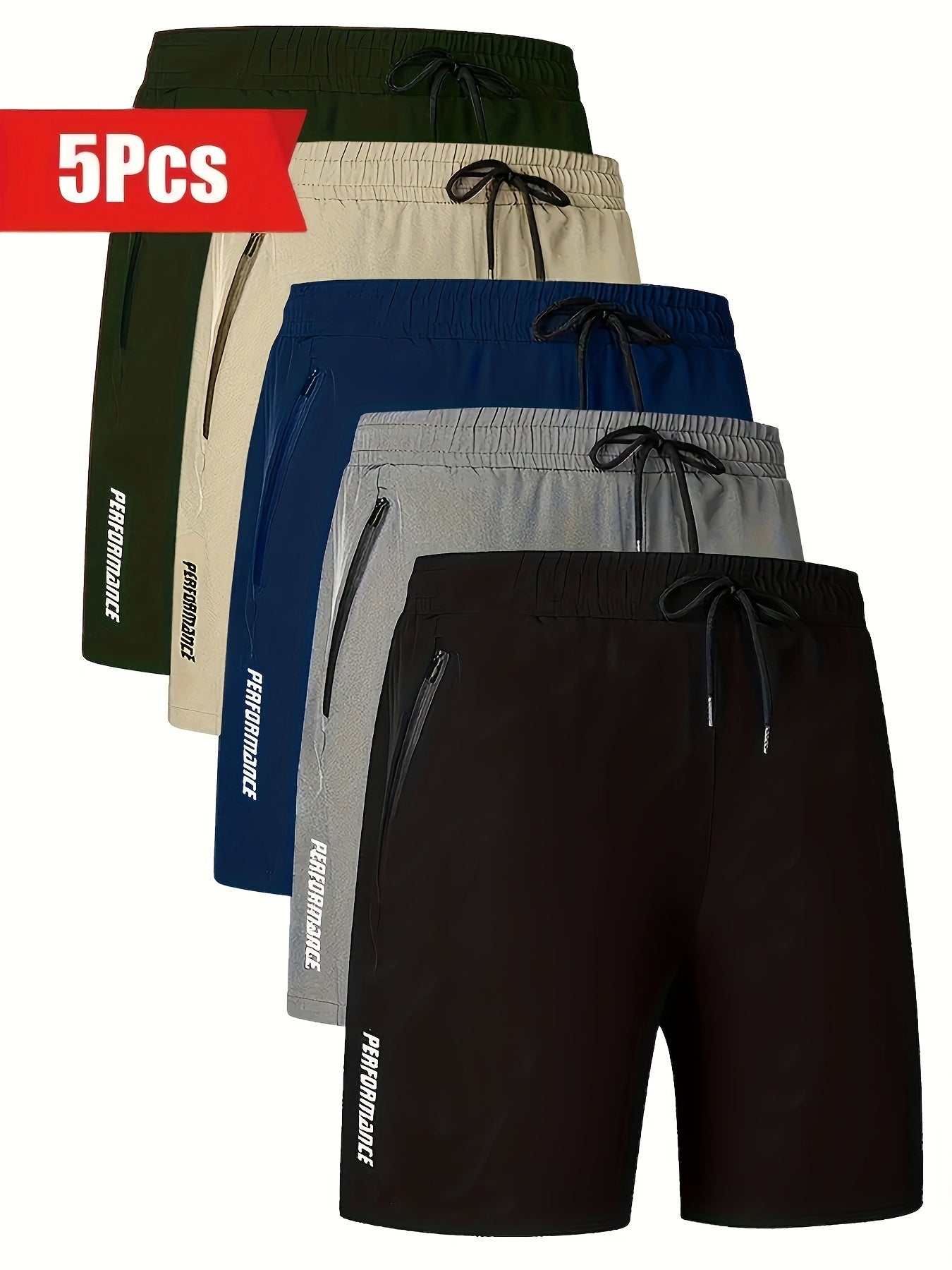 Mens QuickDry Breathable Shorts 5PackExpress Global Mart  customizedProduct Description:
Yo, fam! Step up your summer drip game with these Mens QuickDry Breathable Shorts 5Pack. Perfect for flexing around town, at the gym, or just chMens QuickDry Breathable Shorts 5Pack with Zipper Pocketsb0d141-b8