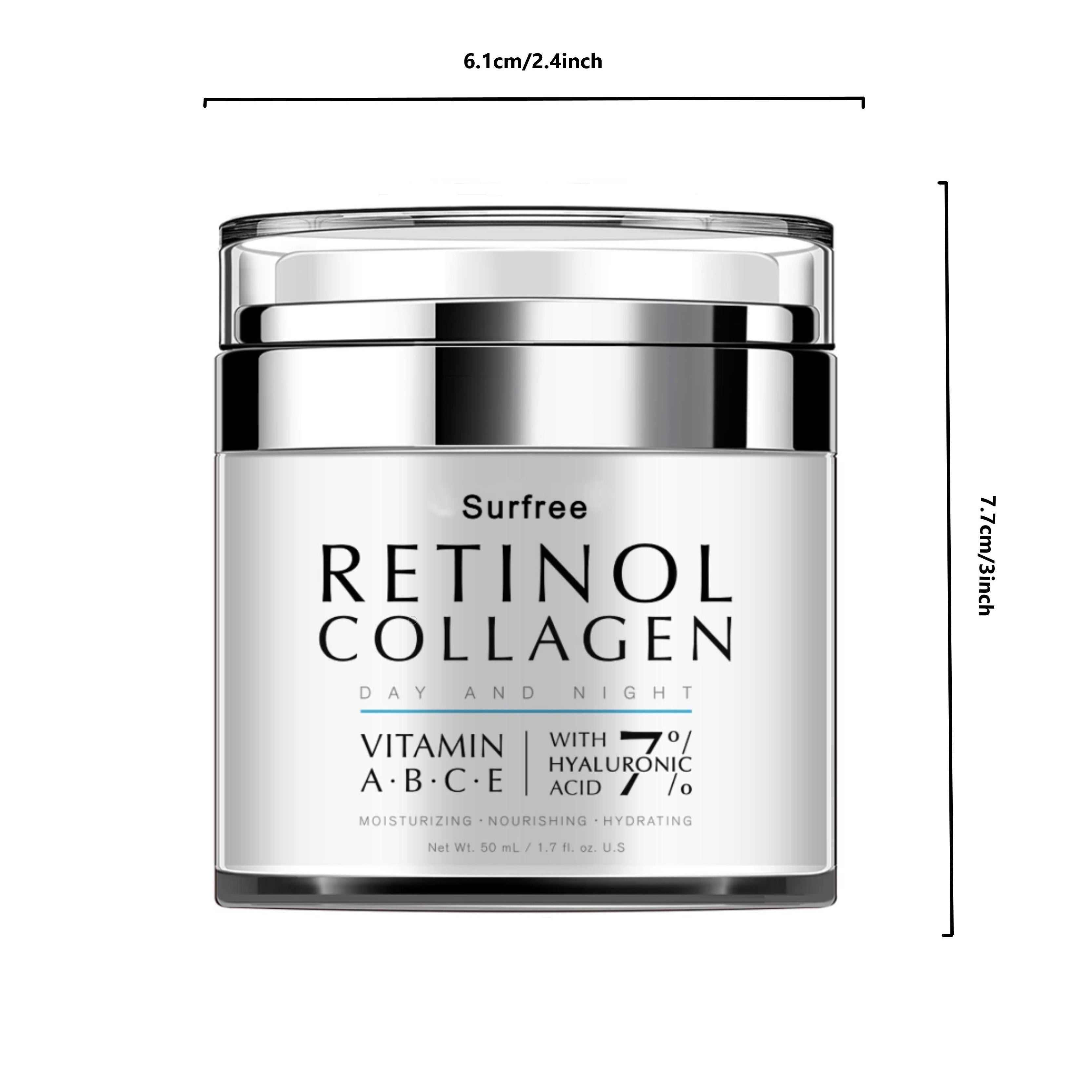 Retinol Collagen Face Cream, VitaminExpress Global Mart  customizedSkin Type:AllSpecific Use:WrinklesActive Ingredients:RetinolGender:Unisex-adultItem Form:CreamSkin Care Ingredient:Jojoba OilProduct Attributes:Formaldehyde-freeEffe50ml Retinol Cream For Face Night And Day, Skin Cream With Retinol Colb0d141-b8