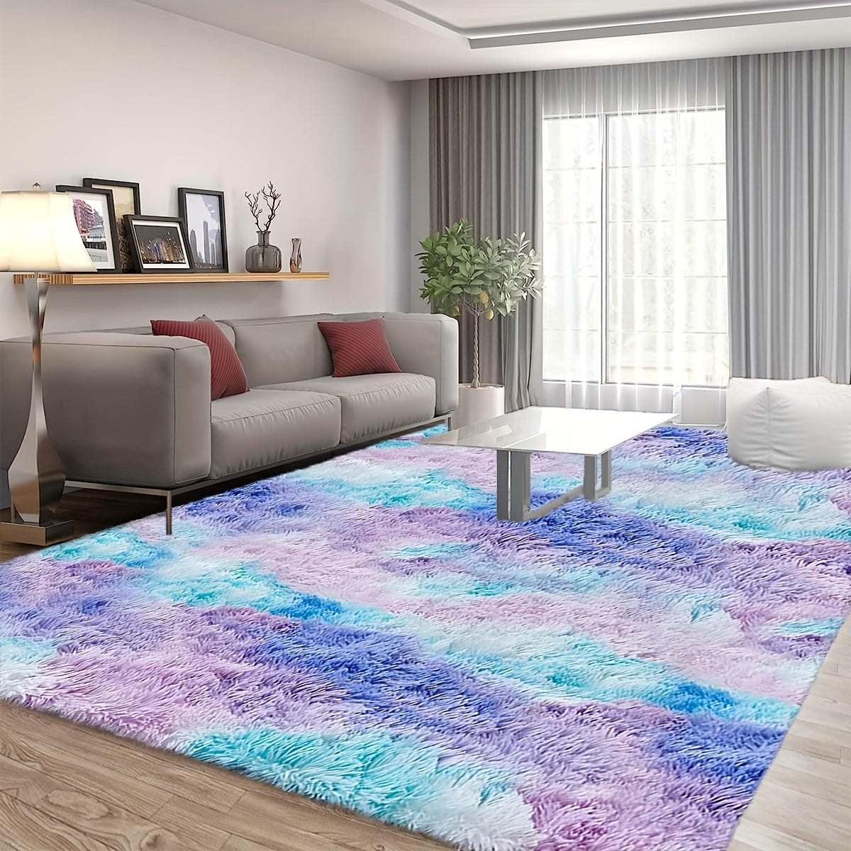 1pc Tie-dye Multicolored Area Rug, Dry Cleaning Floor Mat, Fluffy Decorative Carpet, LovelyExpress Global Mart  customizedCare Instructions:Dry Clean OnlyFeature:FluffyWeave Type:TuftedMaterial:100% PolyesterItem ID:GF435231pc Tie-dye Multicolored Area Rug, Dry Cleaning Floor Mat, Fluffy Decob0d141-b8