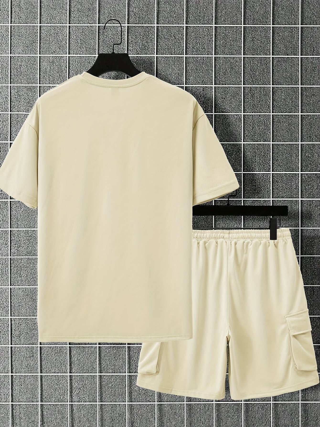 2-Piece Mens Summer Outfit - Soft, Breathable, Crew Neck, Loose FitExpress Global Mart  customizedMaterial:PolyesterDetails:PocketPattern:Solid colorSheer:NoFabric:Slight StretchCollar Style:Crew NeckType:Lash SetsOperation Instruction:Machine wash or professiona2-Piece Mens Summer Outfit - Soft, Breathable, Crew Neck, Loose Fit T-b0d141-b8