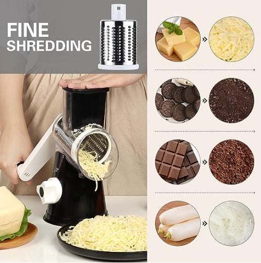 Kitchen Manual GraterExpress Global Mart  Introducing the Kitchen Manual Grater - Your Ultimate Culinary Companion!
🌟 Elevate Your Kitchen Aesthetic: Our sleek black Rotary Cheese Grater seamlessly integratKitchen Manual  GraterZendrop