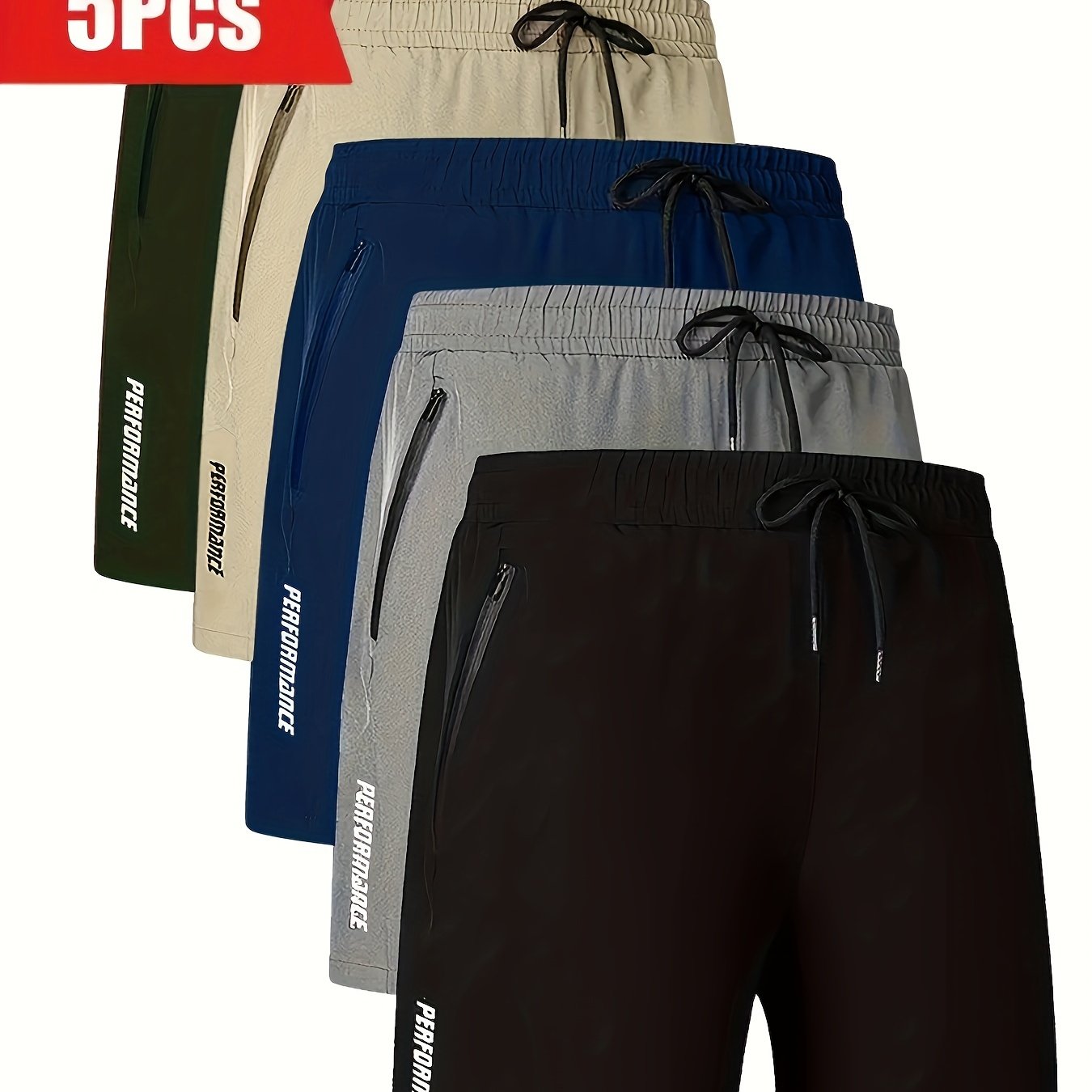 Mens QuickDry Breathable Shorts 5PackExpress Global Mart  customizedProduct Description:
Yo, fam! Step up your summer drip game with these Mens QuickDry Breathable Shorts 5Pack. Perfect for flexing around town, at the gym, or just chMens QuickDry Breathable Shorts 5Pack with Zipper Pocketsb0d141-b8