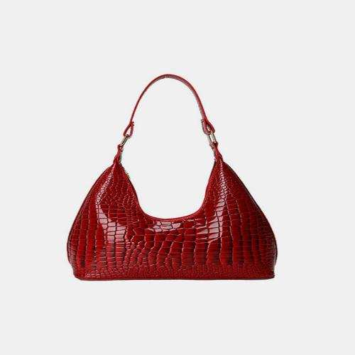 PU Leather Stone Texture Shoulder BagExpress Global Mart  Bag size: Medium
Material: PU leather
Imported
Product measurements:
Length 11.4 in, Width 3.1 in, Height 10.2 in, Weight 9.9 ozPU Leather Stone Texture Shoulder BagTrendsi