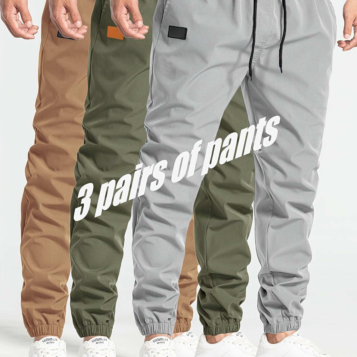 Mens 3Piece Jogger Set Comfy MultiPocket SweatpantsExpress Global Mart  customizedProduct Description:
Yo, ever been caught out wanting to flex the ultimate blend of style and chill vibes? Look no further, fam! This 3-Piece Jogger Set is the drippMens 3Piece Jogger Set Comfy MultiPocket Sweatpantsb0d141-b8