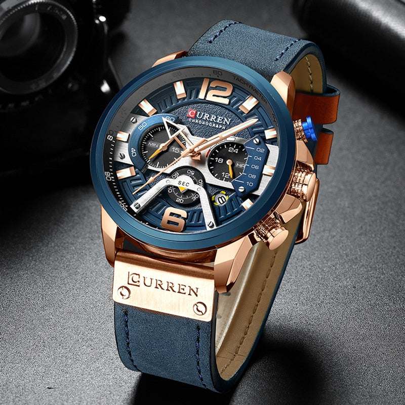 Military Leather Chronograph WristwatchExpress Global Mart  Introducing the Military Leather Chronograph Wristwatch: Your Timepiece of Choice!
Elevate your style with our sophisticated wristwatch, designed for the modern man.Military Leather Chronograph WristwatchZendrop