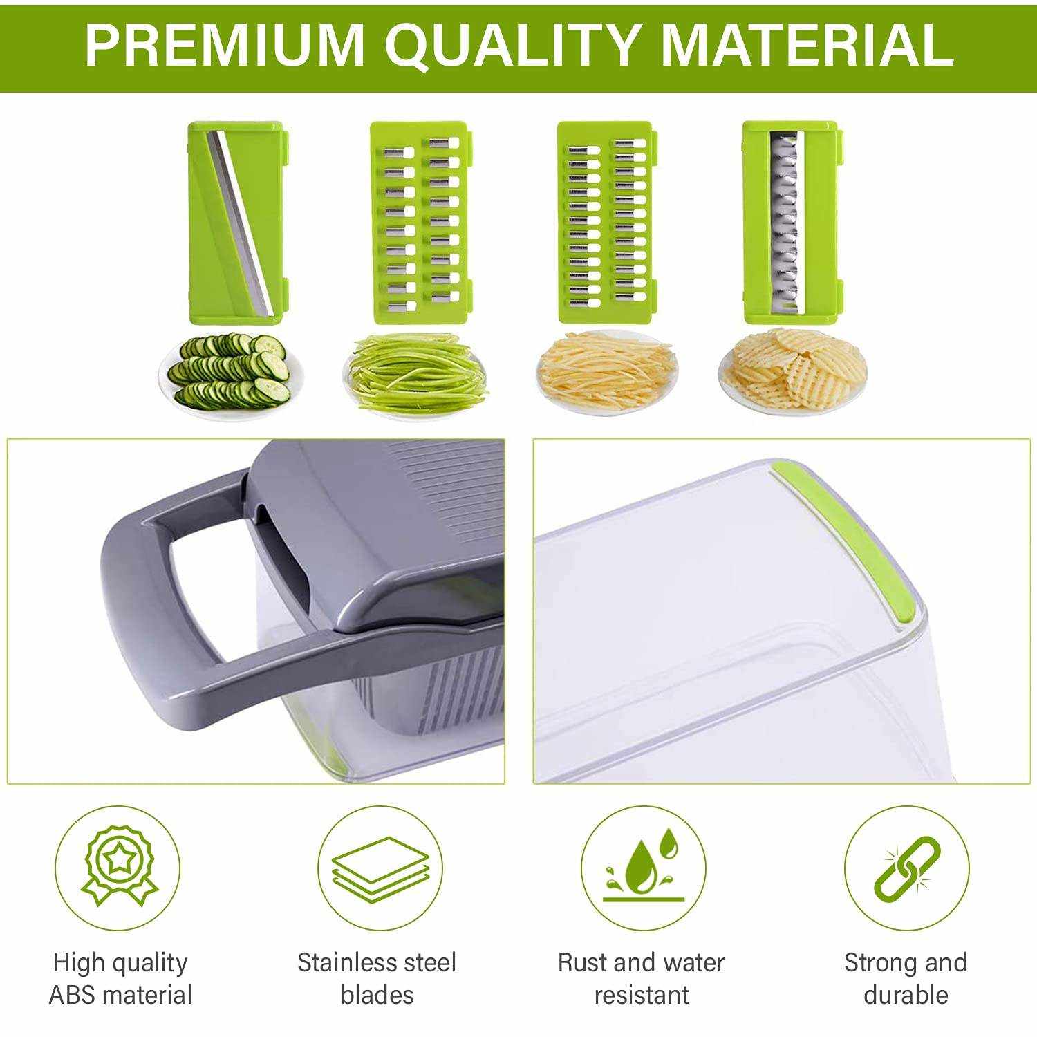 Vegetable Chopper KitchenExpress Global Mart  Transform Your Kitchen Experience with Our Vegetable Chopper Slicer!
🥕 Multitasking Marvel: Revolutionize meal prep with our 10-piece Vegetable Chopper Slicer set! Vegetable Chopper KitchenZendrop