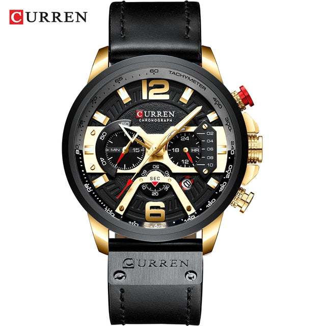 Military Leather Chronograph WristwatchExpress Global Mart  Introducing the Military Leather Chronograph Wristwatch: Your Timepiece of Choice!
Elevate your style with our sophisticated wristwatch, designed for the modern man.Military Leather Chronograph WristwatchZendrop