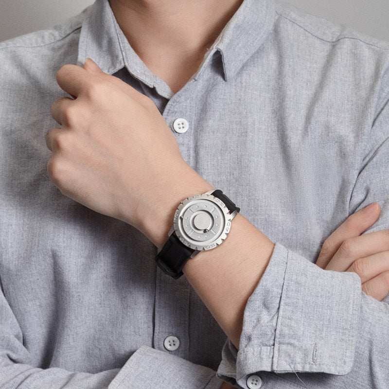 Iron Ball Magnetic Pointer Men'Express Global Mart  Elevate Your Style with the Eutour Original Iron Ball Magnetic Pointer Concept Quartz Watch!
Make a bold statement with the Eutour Original Iron Ball Magnetic PointeIron Ball Magnetic Pointer Men's WatchZendrop