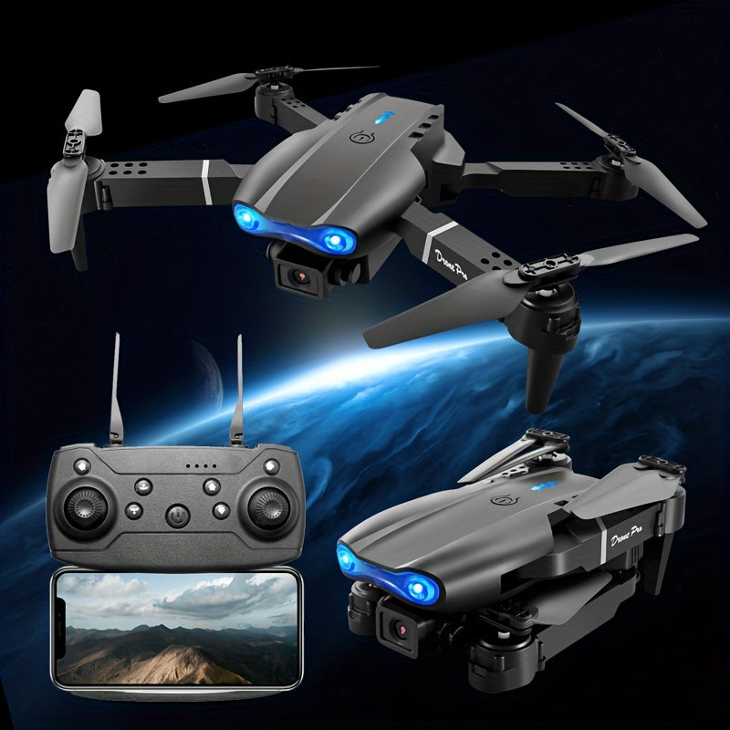 E99 Drone With HD Camera WiFi FPV HD Dual Foldable RC Altitude Hold Remote Control Toys For Beginners Children Mens Gifts Indoor And Outdoor Affordable UAV