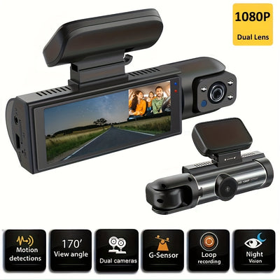 Dual Dash Cam Night Vision  Motion Detection