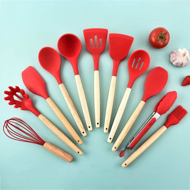 Stick Pot SpatulaExpress Global Mart  Introducing Our 12-Piece Wooden Handle Silicone Kitchen Utensils Set and Handy Storage Bucket: The Ultimate Kitchen Upgrade!
Elevate your cooking experience with ourNon Stick Pot Spatula And SpoonZendrop