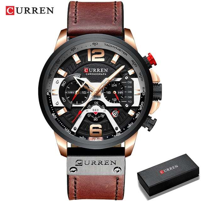 Military Leather Chronograph WristwatchExpress Global Mart  Introducing the Military Leather Chronograph Wristwatch: Your Timepiece of Choice!
Elevate your style with our sophisticated wristwatch, designed for the modern man.Military Leather Chronograph WristwatchZendrop