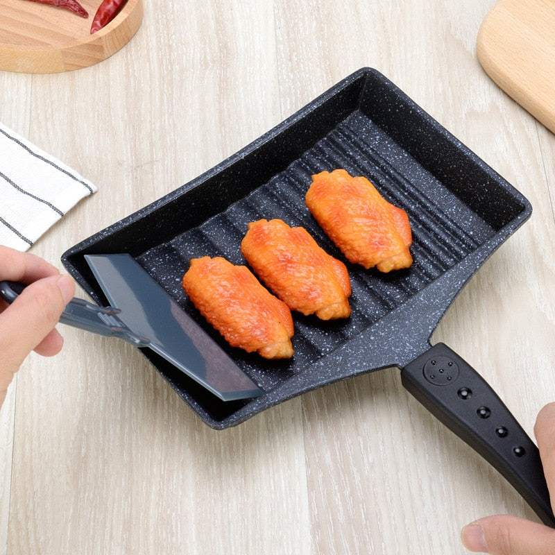 -Stick Wave Bottom SaucepanExpress Global Mart  Home ApplianceIntroducing the Non-Stick Wave Bottom Tamagoyaki Omelette Saucepan: Elevate Your Cooking Experience!
Unlock the secrets of Japanese cuisine and create mouthwatering Non-Stick Wave Bottom SaucepanDSers